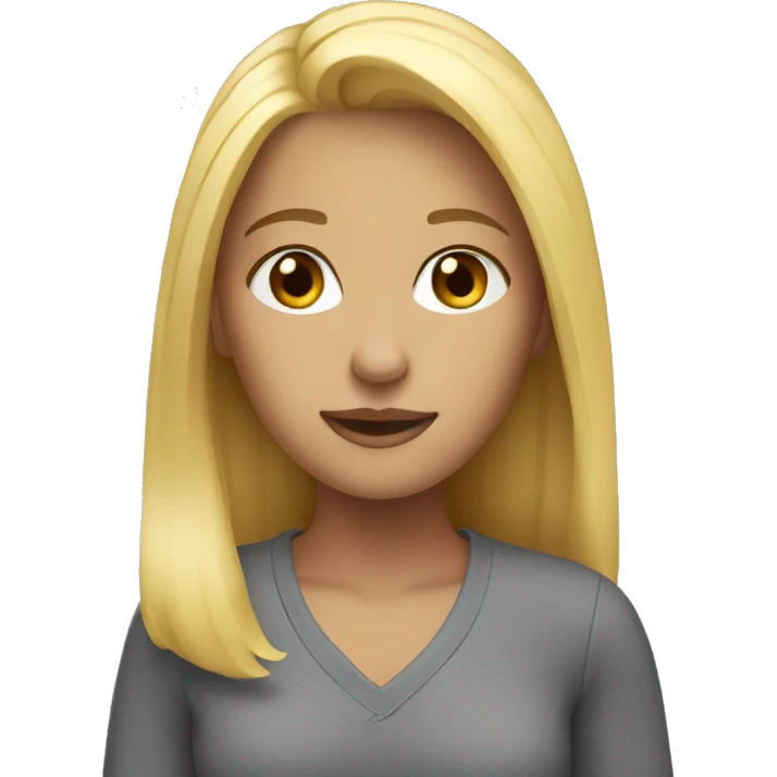 blonde girl emoji