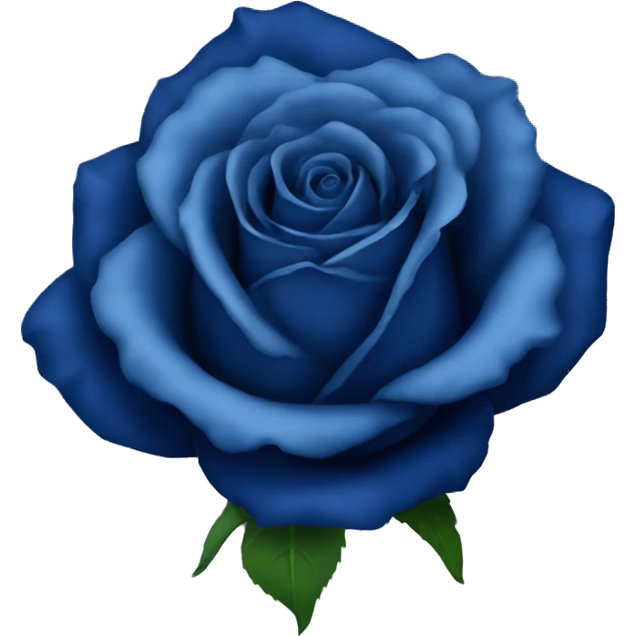 Dark blue rose  emoji