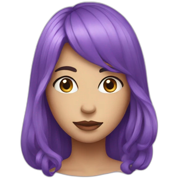 Coeur violet  emoji