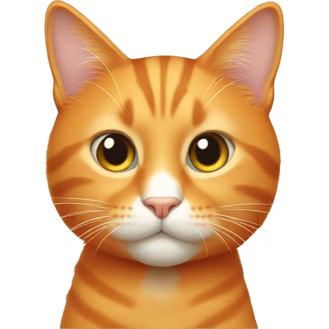 Orange cat emoji