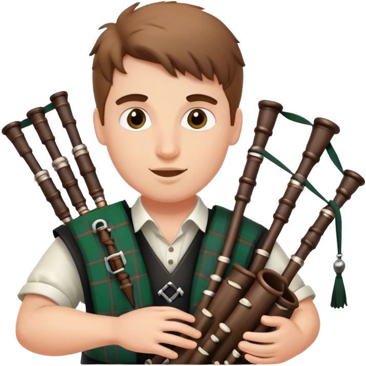 A guy playing bagpipes  emoji