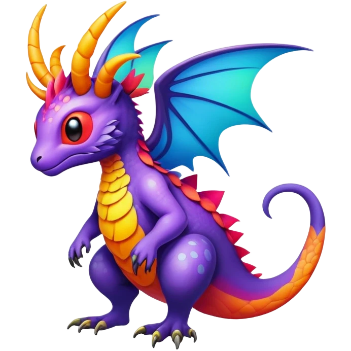 modern colorful Fakémon-creature (full body) emoji