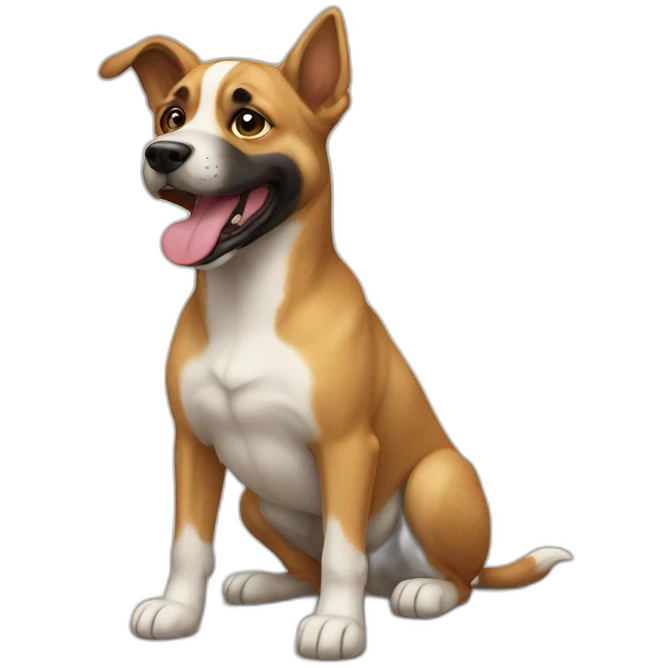 Chat sur chien  emoji