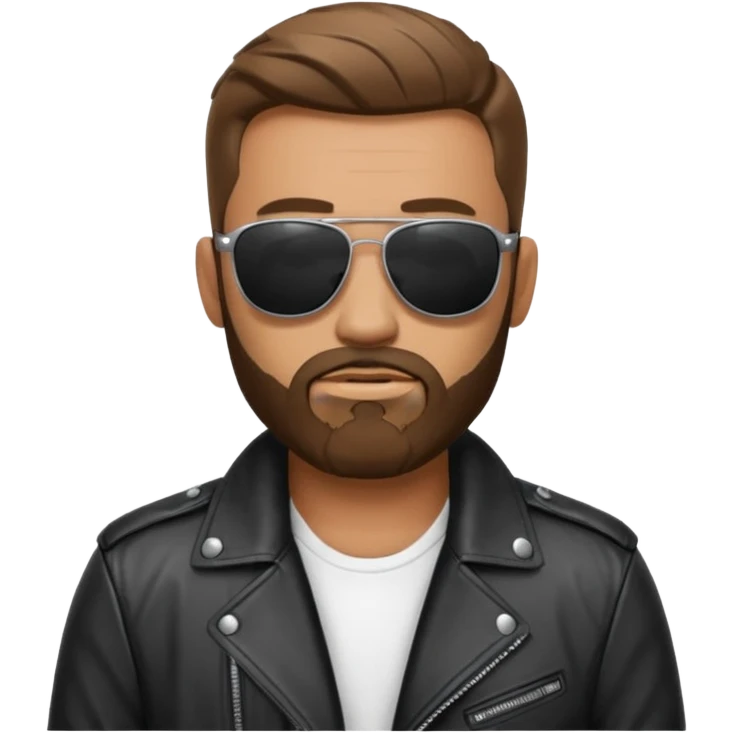 biker gang with sunglass guy bearded emoji