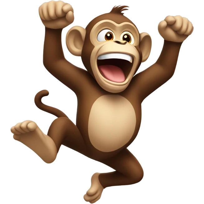 monkey getting hype emoji