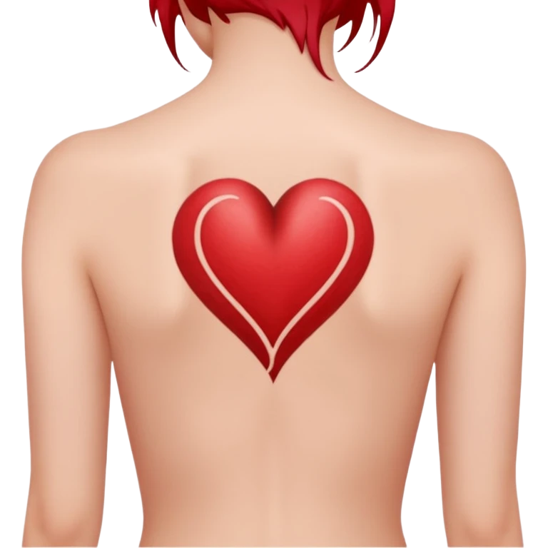 Heart shaped tattoo emoji