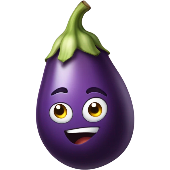 Eggplant shaking hard  emoji