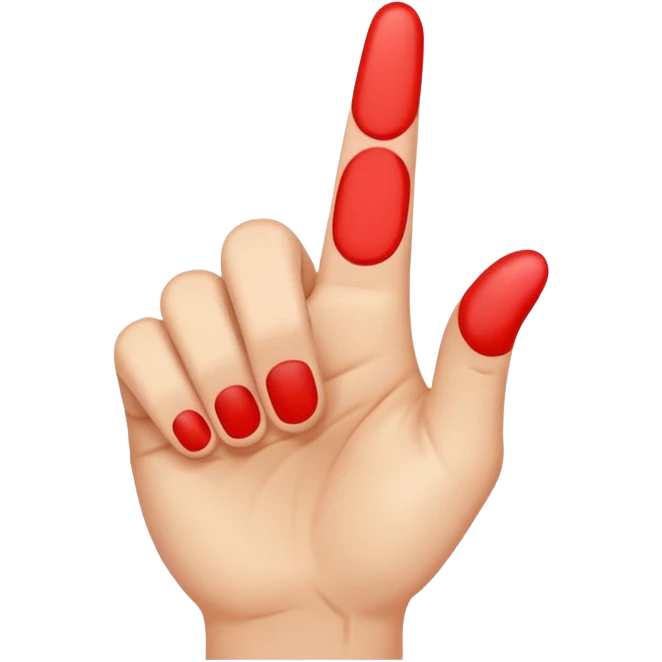 create a hand with middle finger down emoji