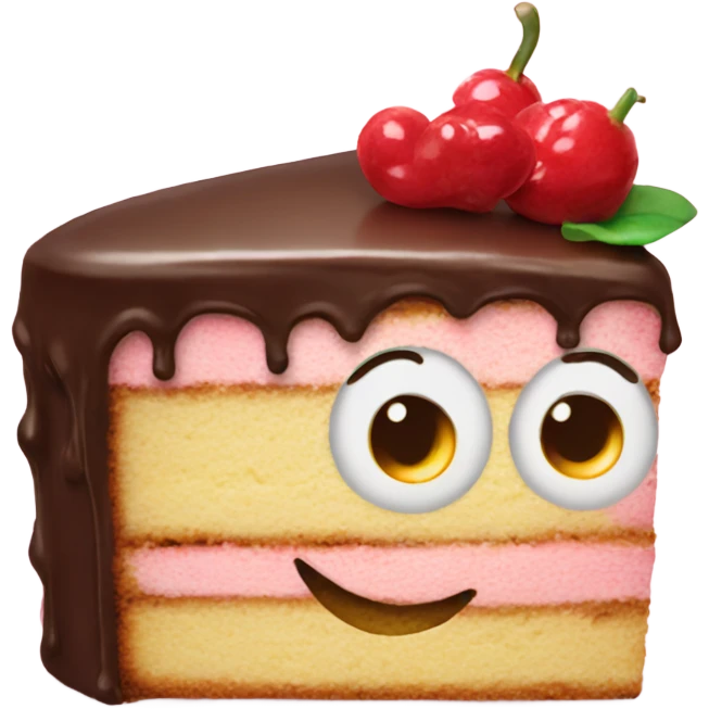 cake with a smile emoji
