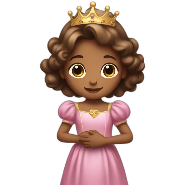 little princess holding the prince's hands  emoji