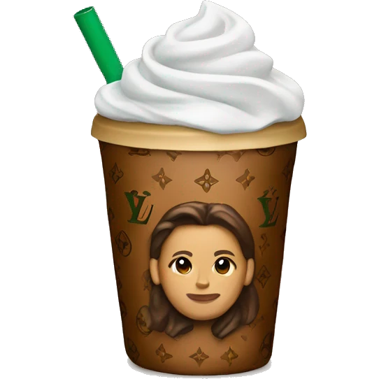 Starbucks Louis Vuitton  emoji
