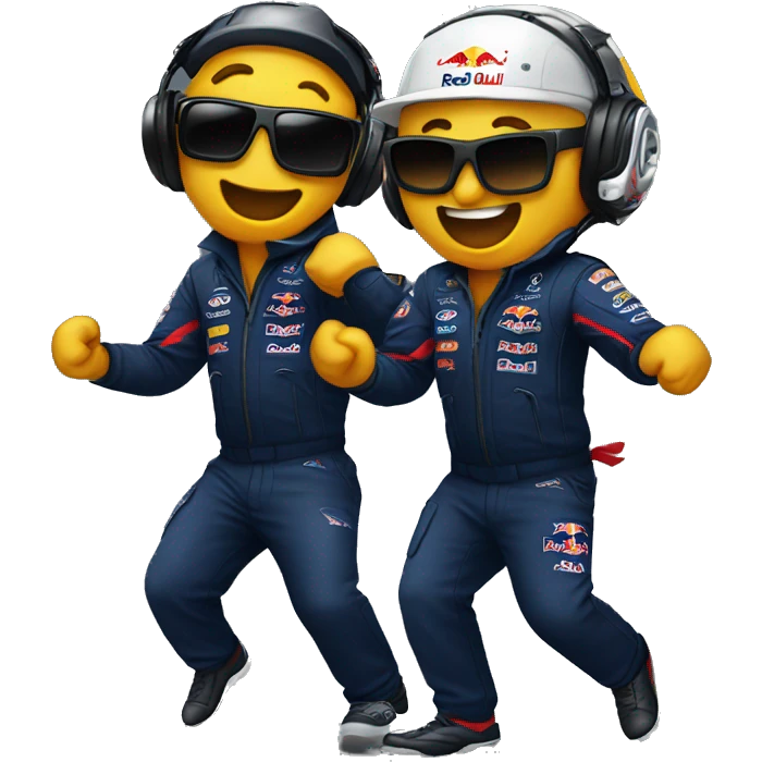 Red Bull pit crew dancing  emoji