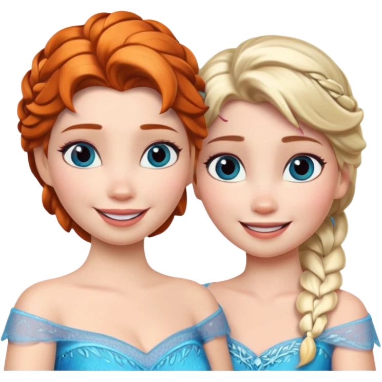 Elsa and anna emoji