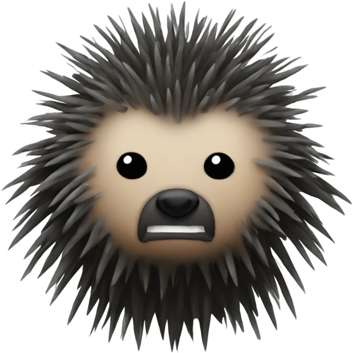 Porcupine bad guy emoji