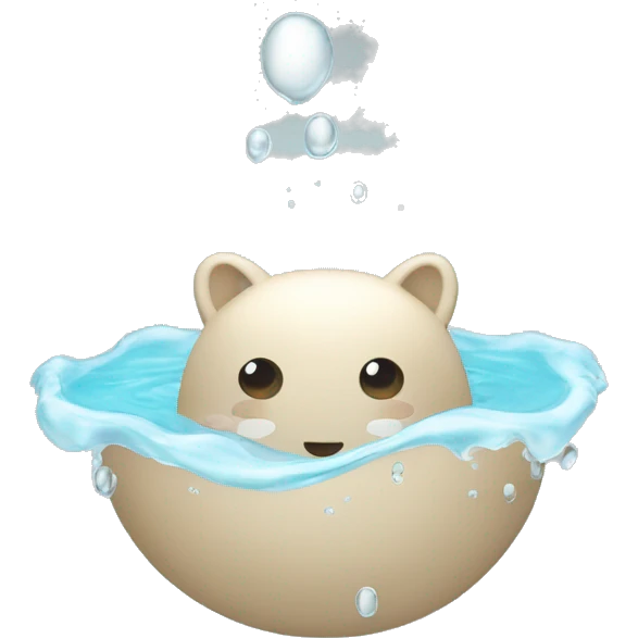 cœur dans l’eau emoji