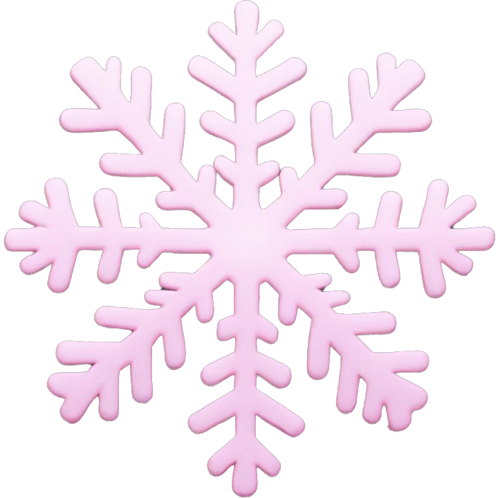 light pink snowflake  emoji
