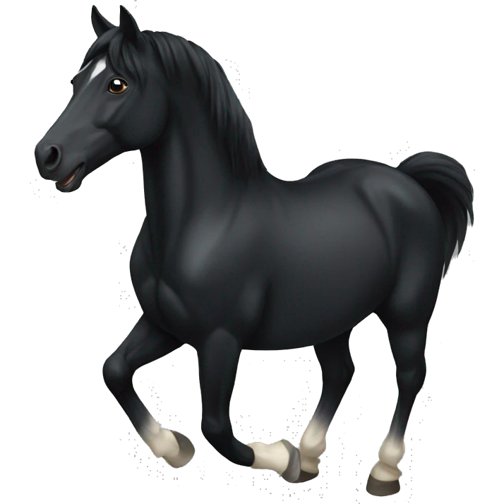 Black horse emoji