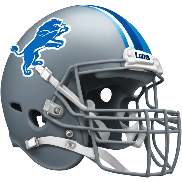 Detroit lions helmet  emoji