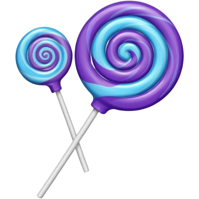 lolipop roxo e azul emoji
