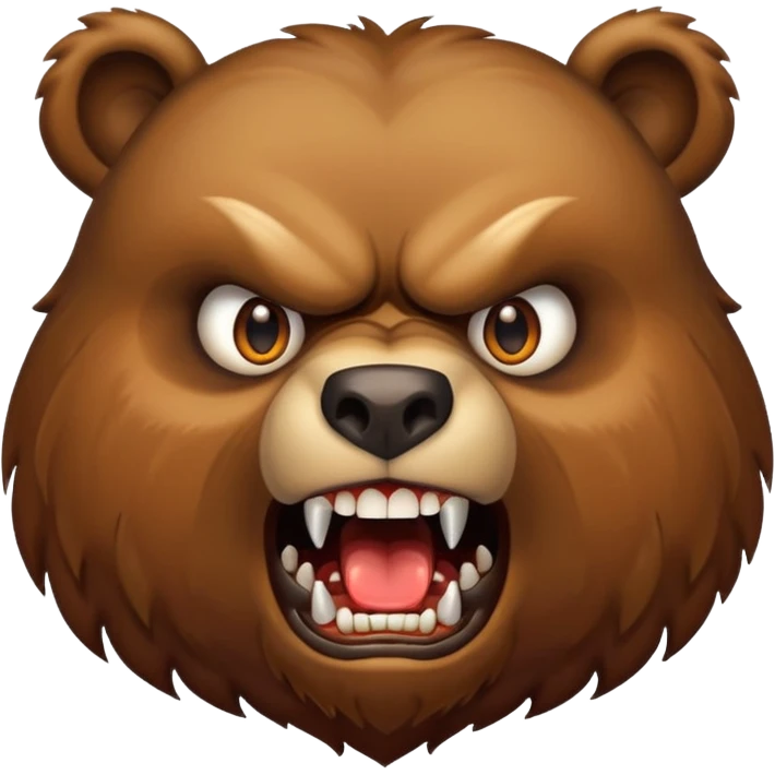angry bear emoji