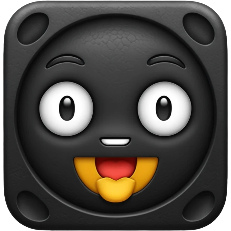 Gamcha black  emoji