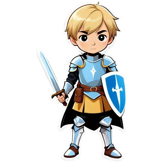 A blonde squire boy emoji