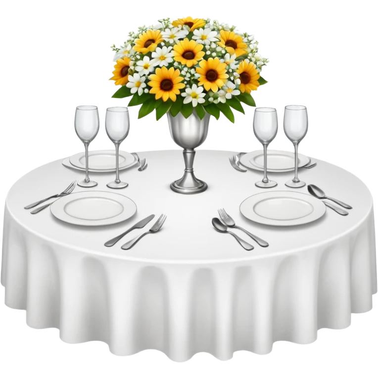 Fine dining restaurant table emoji