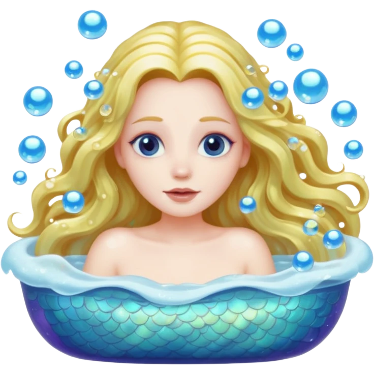 Siren in the bathtub emoji