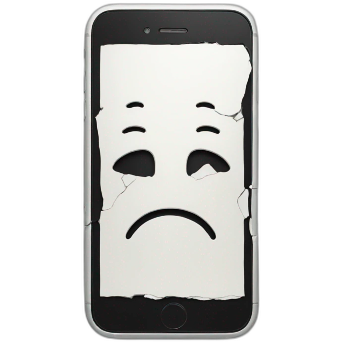 damaged iphone emoji