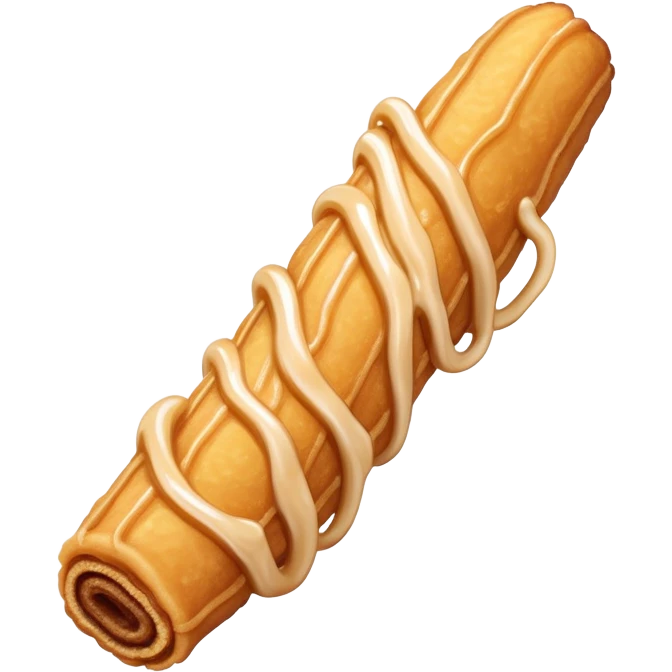 Simple churro street snack with soft tones emoji