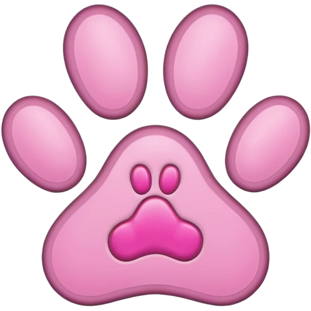 puppy paw print with a border emoji