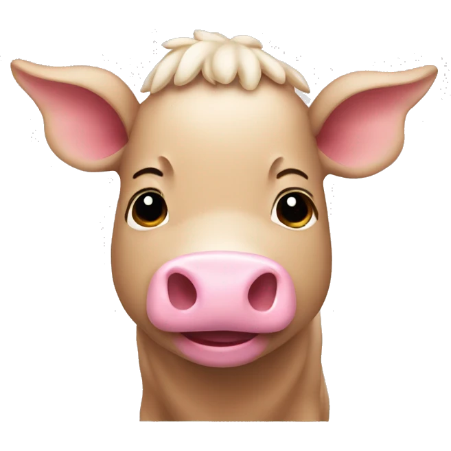 Cerdo con un lazo rosa emoji