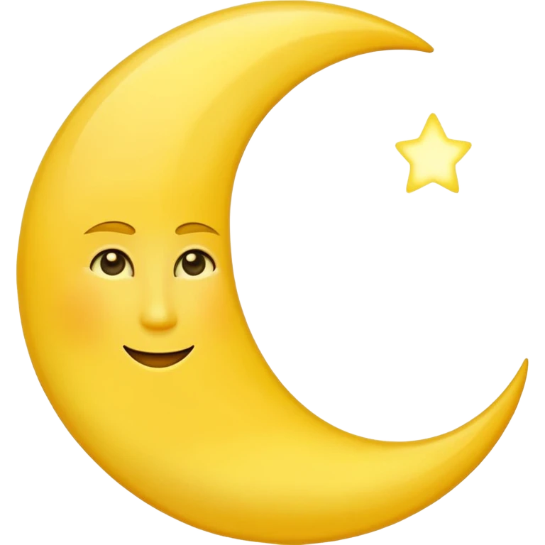 Crescent moon emoji