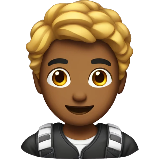 Chico de color adolescente gamers emoji