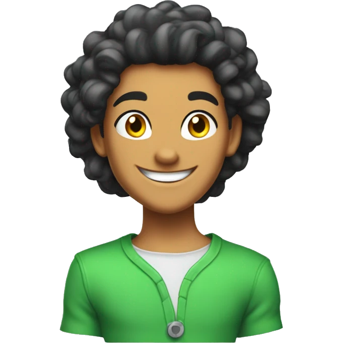 Alex from the cartoon “totally spies” smiling emoji