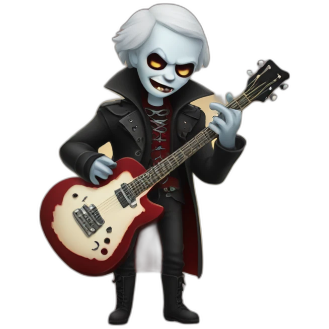 vampir with guitar emoji