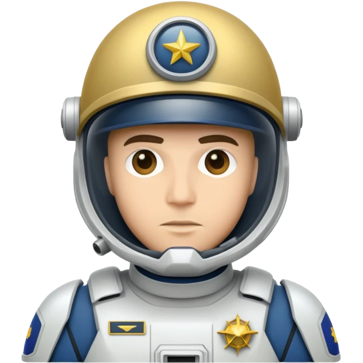 curious spaceship marine trooper emoji