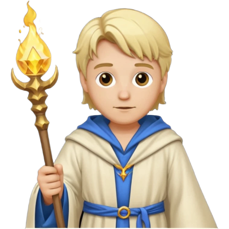 blonde wizard no hat emoji