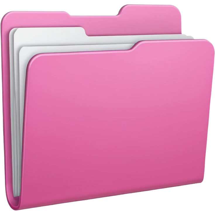 file folder pink without a face emoji
