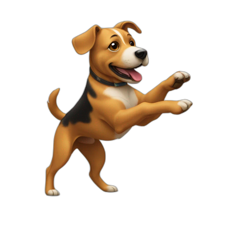 Un chien qui danse emoji