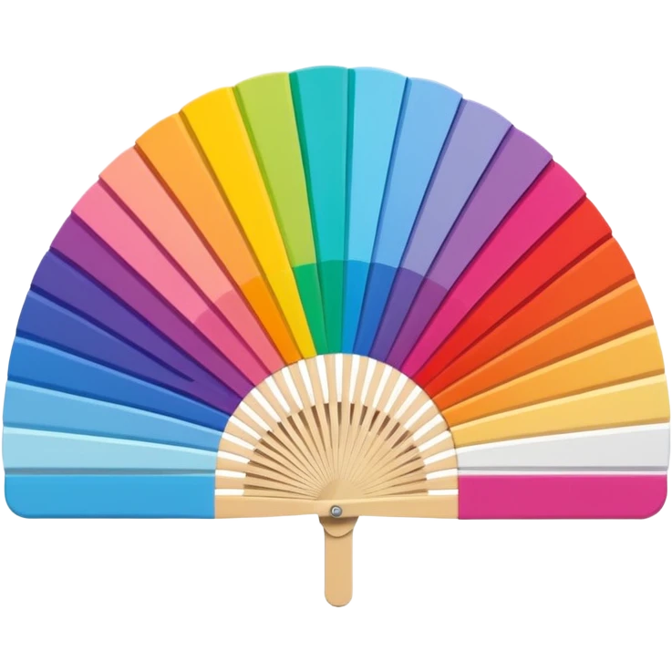 3D pantone colour fan spread emoji