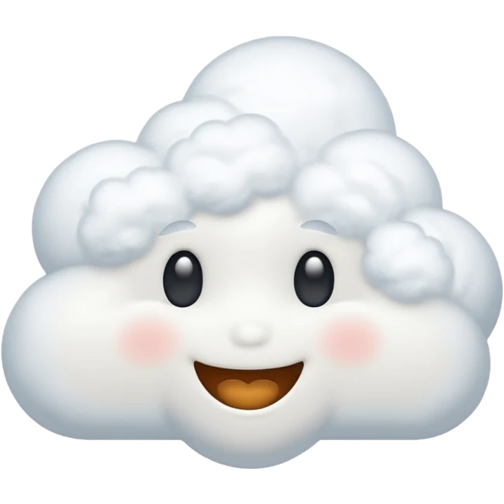 nube sin rostro pero feliz emoji