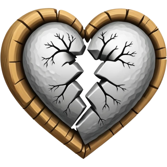 Black half and white half heart emoji