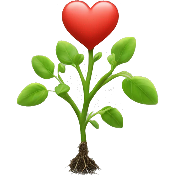 heart shape sprout emoji