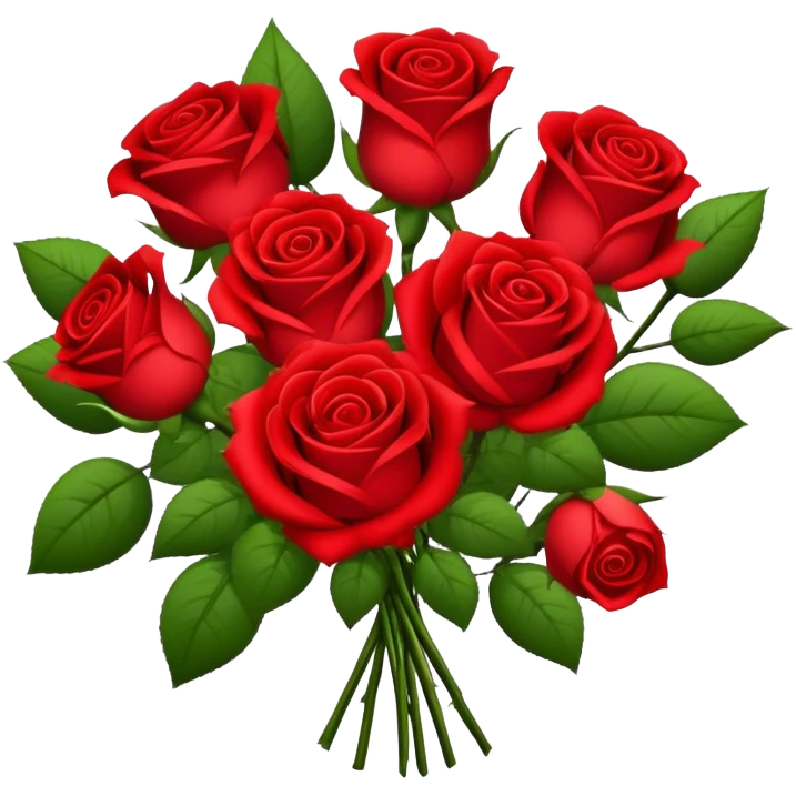 Red rosses emoji