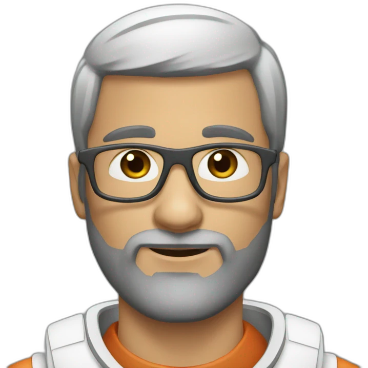 astronaut black-beard caucasian-man white-glasses emoji