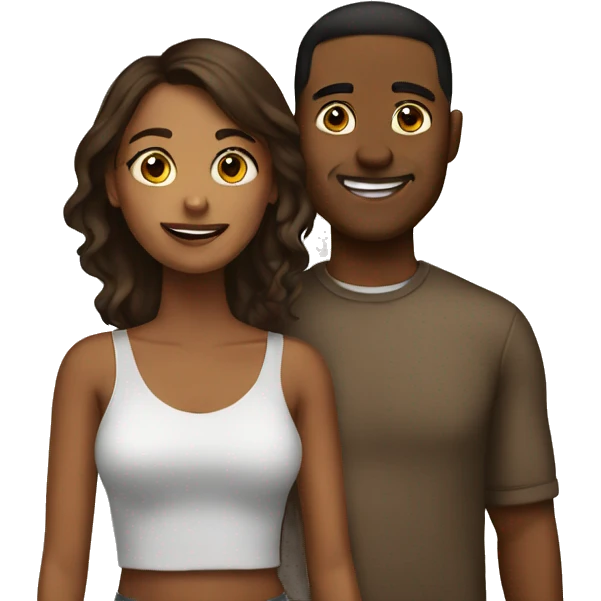 Brown couples emoji