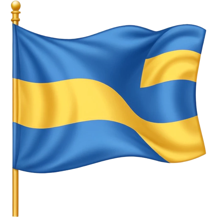 Blue and yellow flag emoji