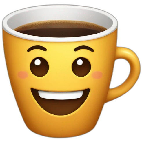 smiling coffee emoji