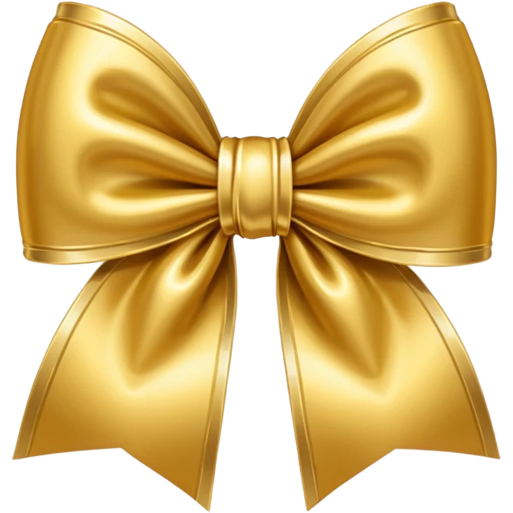 Gold bow emoji